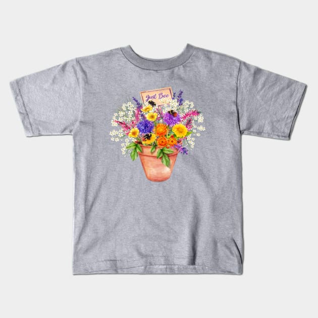 Just Bee Kids T-Shirt by AmandaDilworth